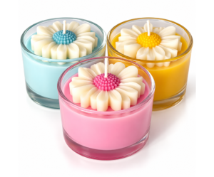 Daisy Jar Candle – Decorative Scented Glass Candle